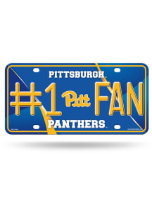 Pitt Panthers Blue #1 Fan Car Accessory License Plate
