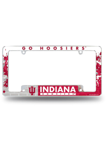 Indiana Hoosiers 12X6 Chrome License Plate Frame - Red