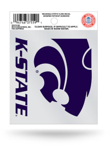 K-State Wildcats Small Auto Static Cling Decal - Purple
