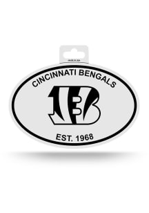Cincinnati Bengals White Oval Stickers - White