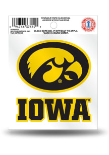 Iowa Hawkeyes Small Auto Static Cling Decal - Gold