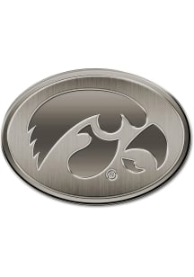 Iowa Hawkeyes Metal Car Emblem - Black