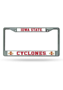 Iowa State Cyclones Chrome License Plate Frame - Red