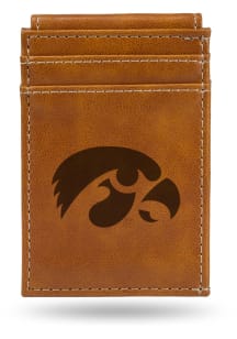 Iowa Hawkeyes Laser Engraved Mens Front Pocket Wallet
