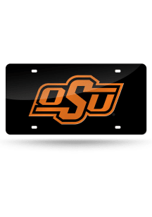 Oklahoma State Cowboys Orange Laser Cut Car Accessory License Plate