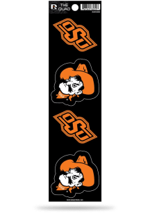 Oklahoma State Cowboys Quad Auto Decal - Orange