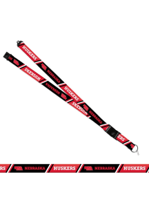 Nebraska Cornhuskers Stripe Lanyard - Red