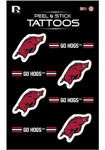 Arkansas Razorbacks 8pk Peel and Stick Tattoo
