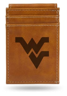 West Virginia Mountaineers Laser Engraved Mens Front Pocket Wallet