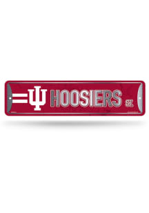 Indiana Hoosiers Metal Sign - Navy Blue
