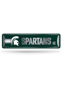 Michigan State Spartans Metal Sign - Green