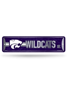 K-State Wildcats Metal Sign - Purple