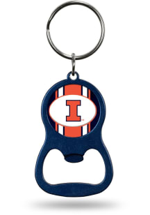 Illinois Fighting Illini Colored Bottle Opener Keychain - Orange
