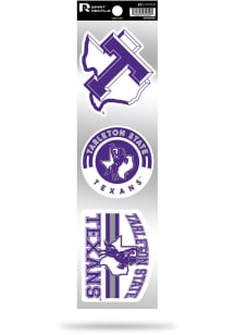 Tarleton State Texans 3 Piece Retro Auto Decal - Purple