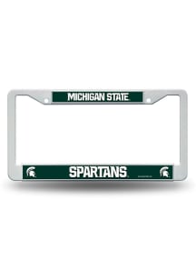 Michigan State Spartans Plastic Frame License Plate Frame - Green