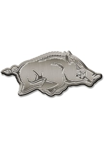Arkansas Razorbacks Metal Car Emblem - Cardinal