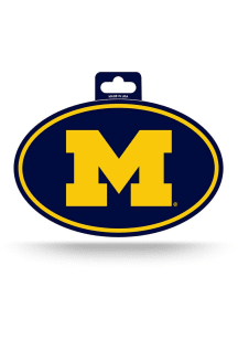 Michigan Wolverines Euro Auto Decal - Blue
