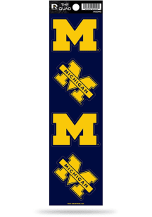 Michigan Wolverines Quad Auto Decal - Blue
