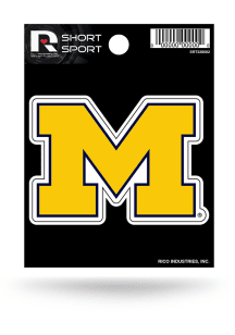 Michigan Wolverines Sports Auto Decal - Blue