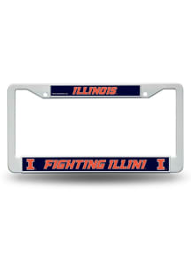 Illinois Fighting Illini Plastic License Plate Frame - Orange