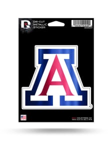 Arizona Wildcats Metallic Auto Decal - Blue
