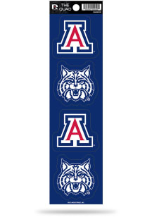 Arizona Wildcats Quad Auto Decal - Blue