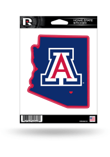 Arizona Wildcats State Shape Auto Decal - Blue