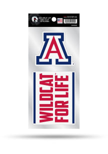 Arizona Wildcats Double Die Cut Auto Decal - Blue