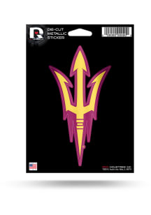 Arizona State Sun Devils Metallic Auto Decal - Maroon