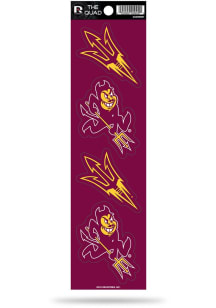 Arizona State Sun Devils Quad Auto Decal - Maroon