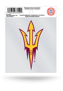 Arizona State Sun Devils Logo Auto Static Cling Decal - Maroon