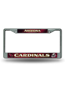 Arizona Cardinals Chrome License Plate Frame - Red