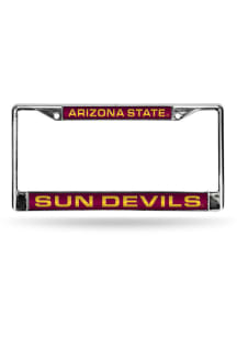 Arizona State Sun Devils Chrome License Plate Frame - Maroon