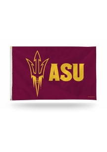 Arizona State Sun Devils Logo 3x5 Silk Screen Grommet Flag - Maroon