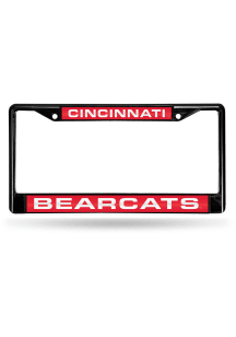 Cincinnati Bearcats Black Chrome License Plate Frame - Red