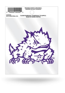 TCU Horned Frogs Mascot Auto Decal - Purple