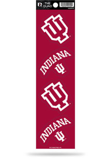 Indiana Hoosiers Quad Auto Decal - Crimson