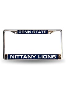Penn State Nittany Lions Chrome License Plate Frame - Blue