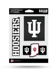Indiana Hoosiers Triple Spirit Auto Decal - Crimson