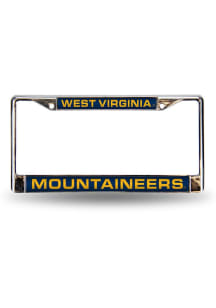 West Virginia Mountaineers Chrome License Plate Frame - Navy Blue