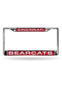 Cincinnati Bearcats Chrome License Plate Frame - Red