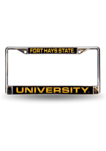 Fort Hays State Tigers Chrome License Plate Frame - Gold