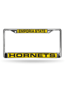 Emporia State Hornets Chrome License Plate Frame - Gold