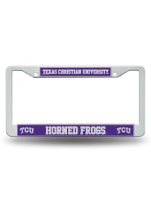 TCU Horned Frogs Plastic License Plate Frame - Purple
