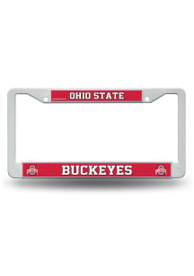Ohio State Buckeyes Plastic License Plate Frame - Red
