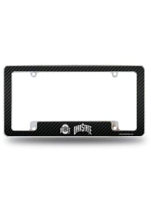 Ohio State Buckeyes All Over Chrome License Plate Frame - Red