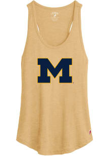 Michigan Wolverines Womens Gold Intramural Tank Top