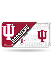 Indiana Hoosiers Crimson Metal Car Accessory License Plate