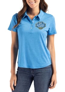 Cutter and Buck UCLA Bruins Womens Blue 2026 WBB Champions Coastline Eco Short Sleeve Polo Shirt