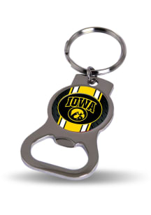 Iowa Hawkeyes Bottle Opener Design Keychain - Yellow